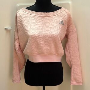 Adidas Aktiv Light Pink Cropped Sweatshirt